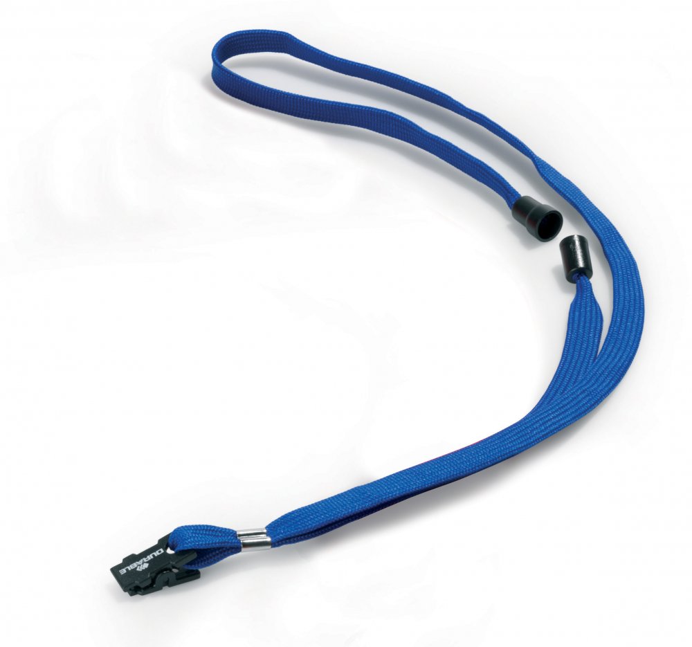 Taśma tekstylna z plastikowym klipem Durable, 1x44cm, 10 sztuk, granatowy