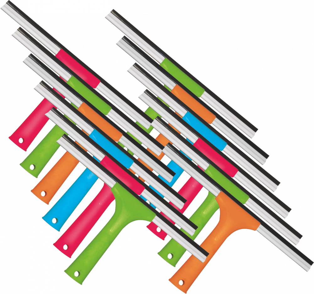 12x Ściągaczka do wody York, 30 cm, mix kolorów