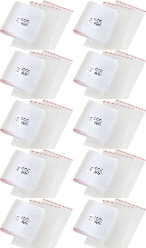 10x Woreczki strunowe Emerson, 150x200mm, 100 sztuk, bezbarwny