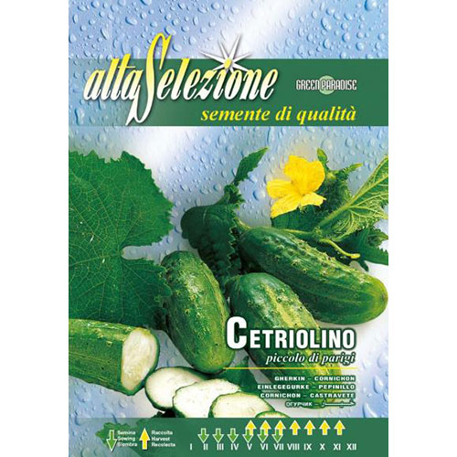 1 pac, Castraveți Piccolo di Parigi - Semințe: Mod de ambalare: 5 g