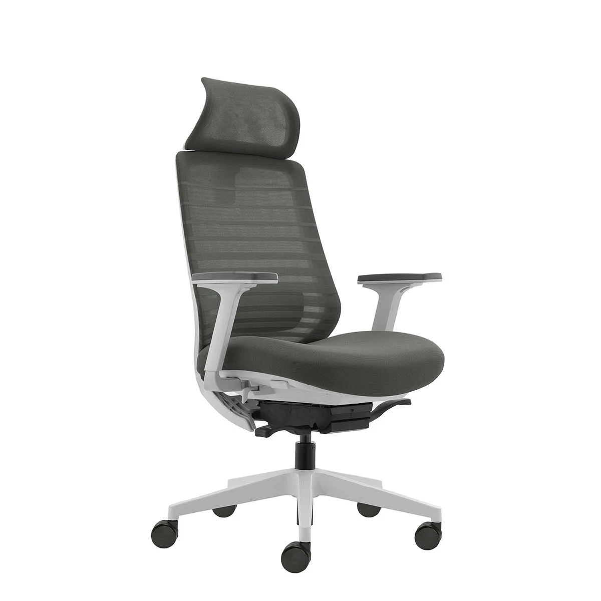 KIVI fotel biurowy biały, 2 kolory, siatka/tkanina (Kolor: HF-3 HM-3)