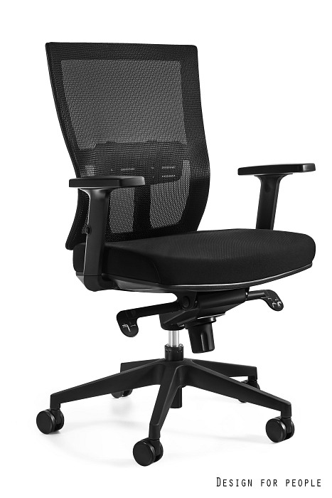 LINK M fotel biurowy czarny, siatka/tkanina