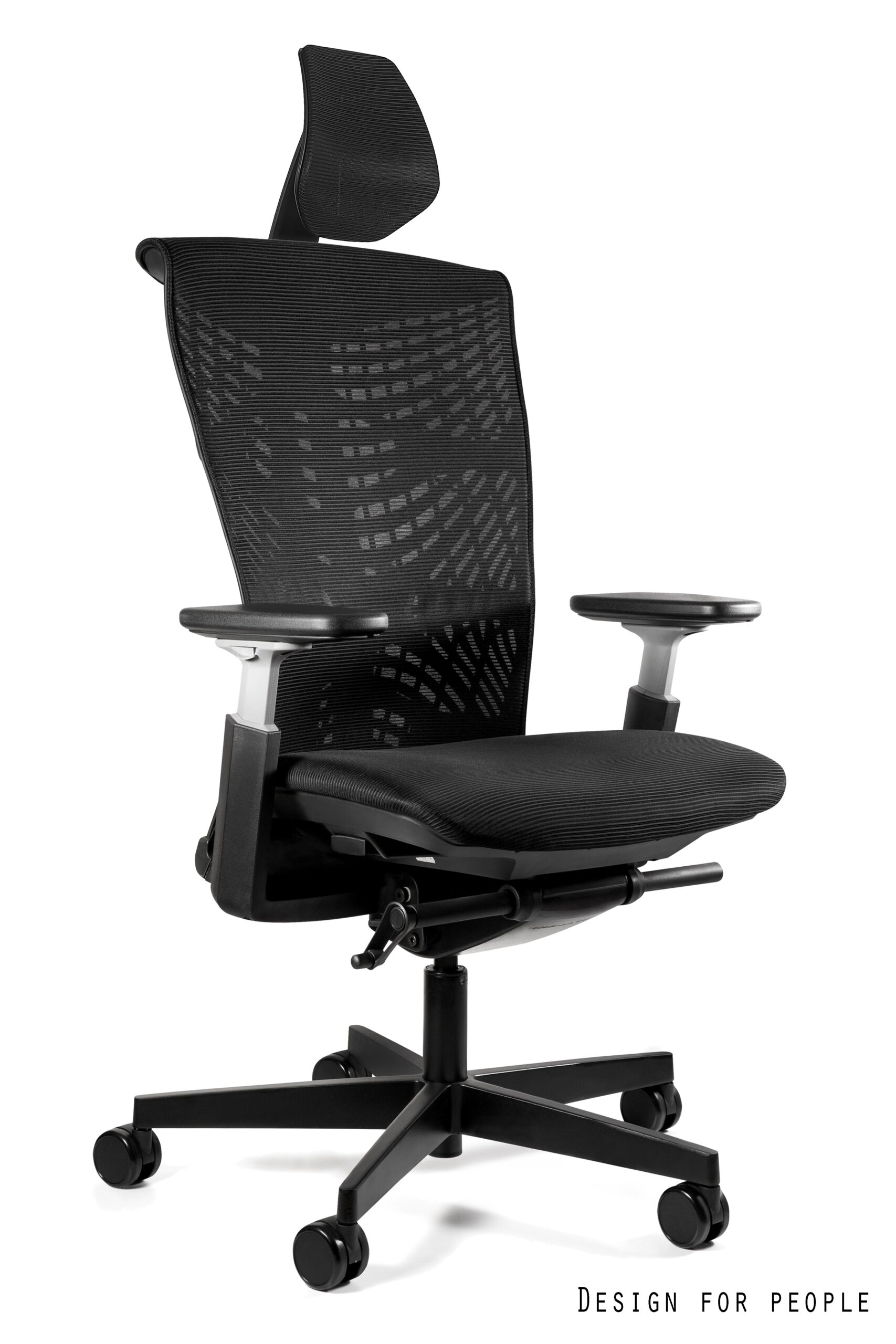 REYA fotel biurowy szary lub czarny, siatka (Kolor: czarny, siatka czarna)