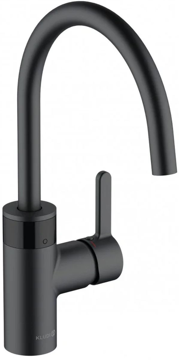 Kludi E-GO bateria kuchenna stojąca elektroniczna czarny mat 422106675