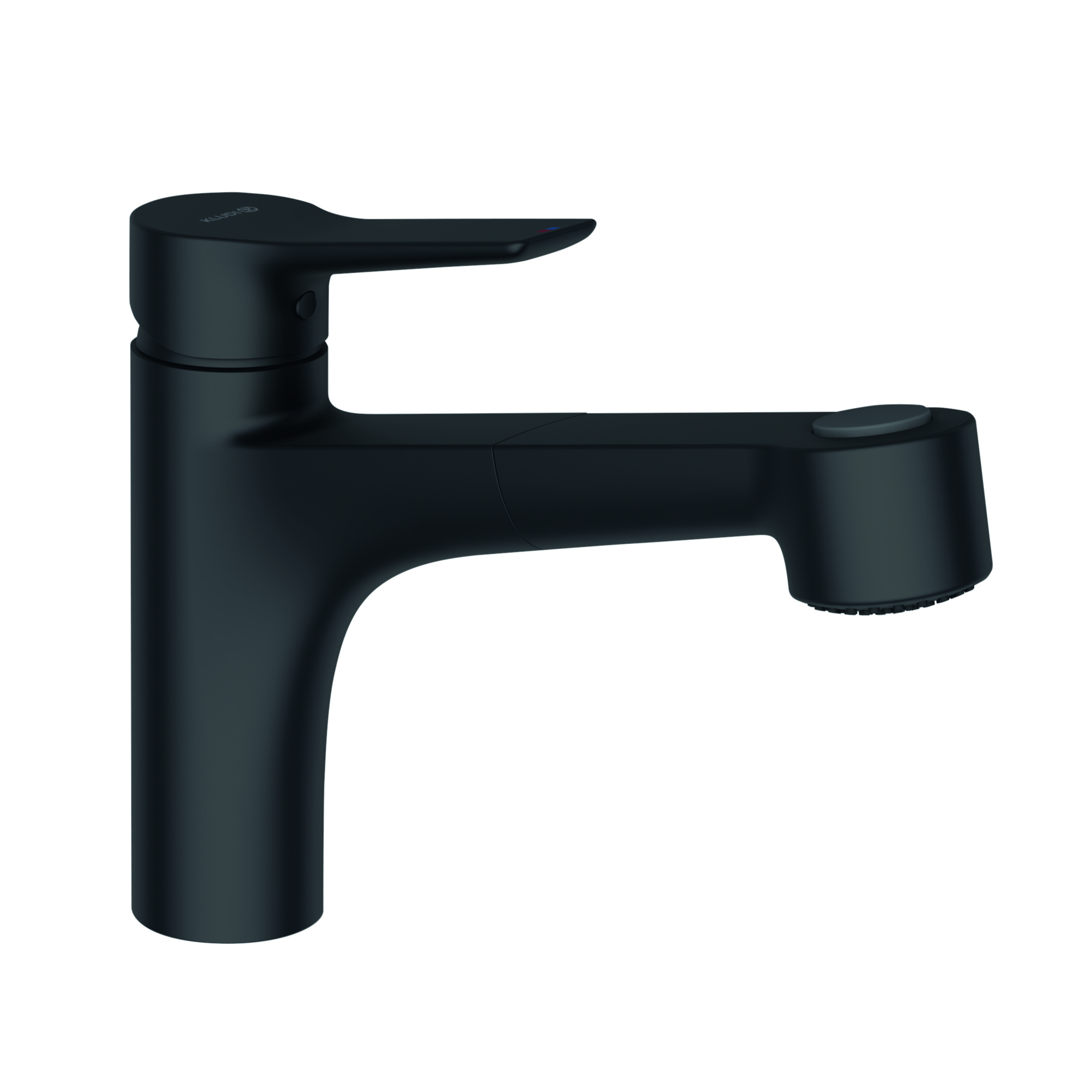 Kludi Mix bateria kuchenna stojąca z wyciąganą wylewką czarny mat 329413975