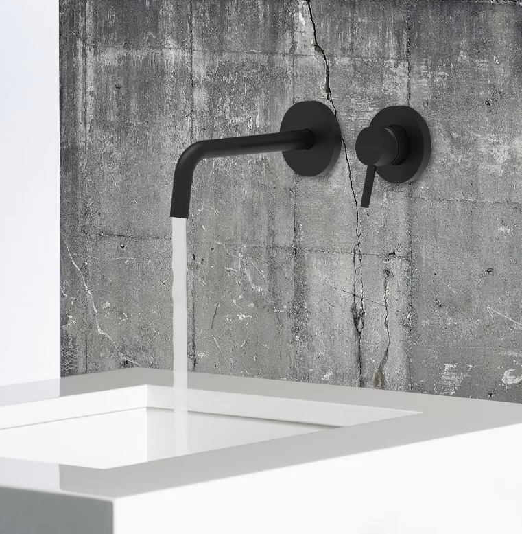 Kronenbach Lima 2.0 Black bateria umywalkowa podtynkowa czarny mat 100.1824SMKBN - Wysyłka w 24h