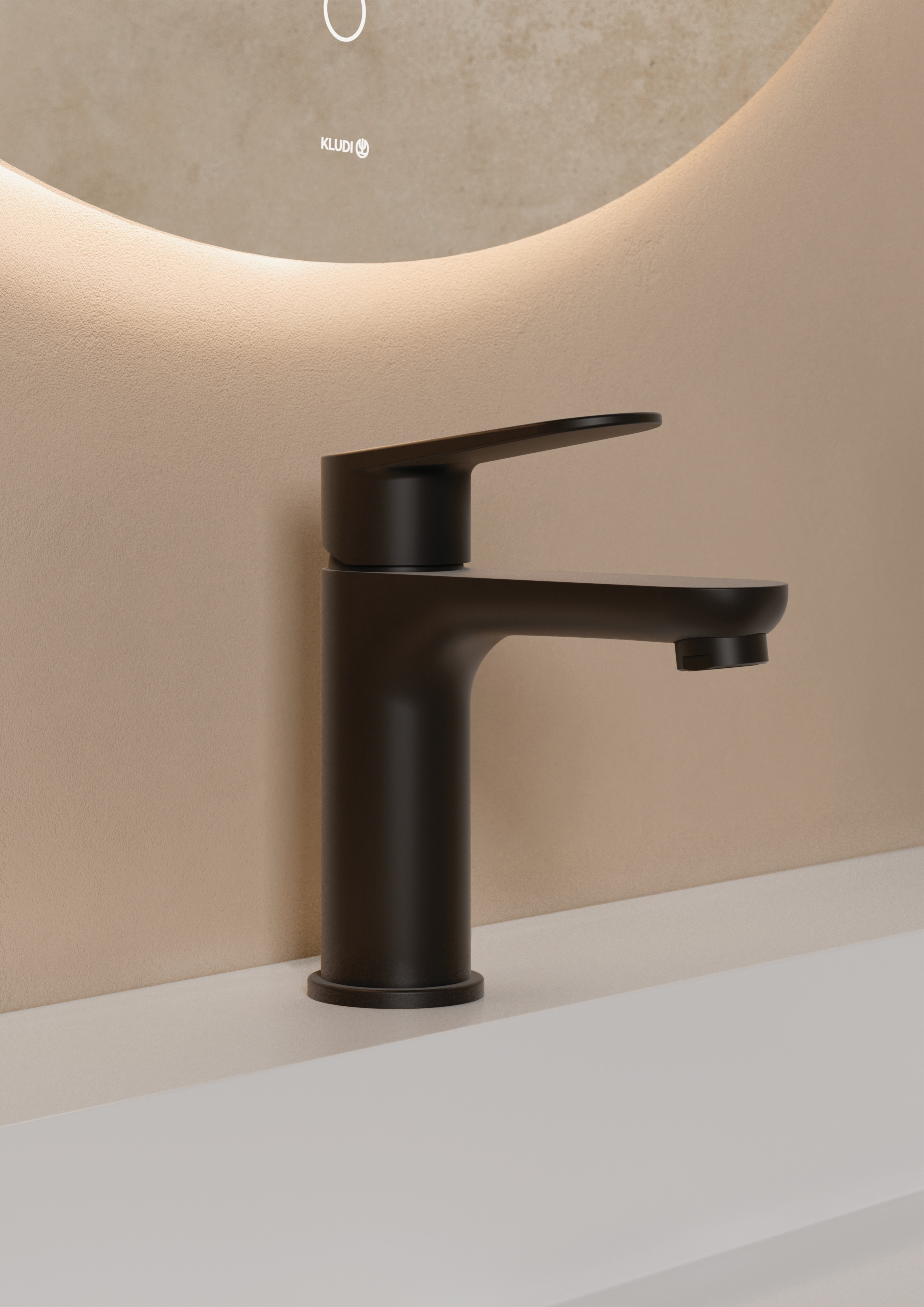 Kludi X1 bateria umywalkowa stojąca czarny mat 322823975