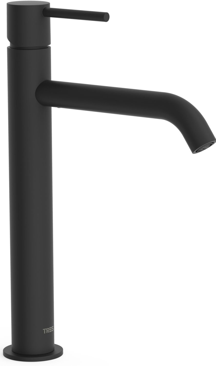 Tres Study Exclusive bateria umywalkowa stojąca czarny mat 26230701NM