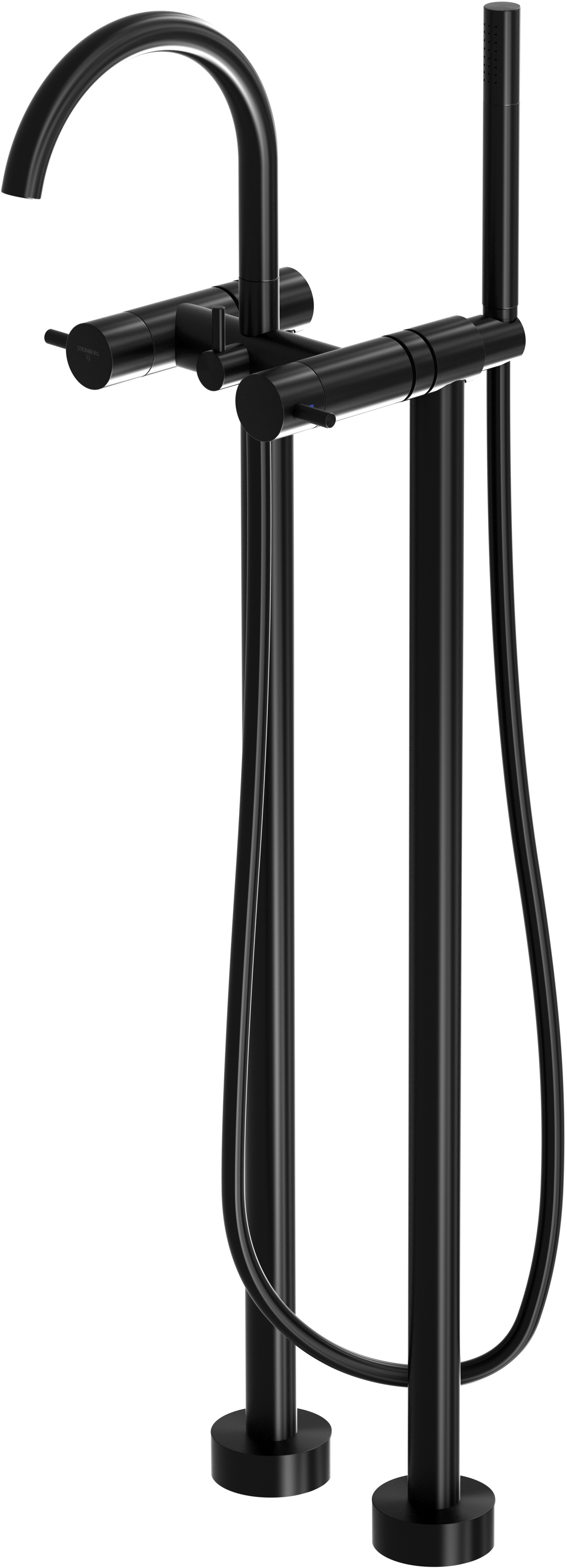 Steinberg 100 bateria wannowo-prysznicowa wolnostojąca czarny mat 1001162S