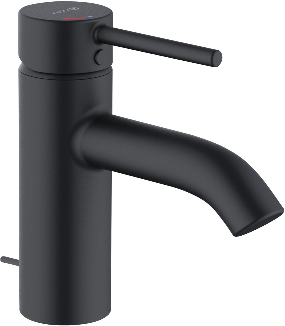 Kludi Bozz bateria umywalkowa stojąca czarny mat 382633976