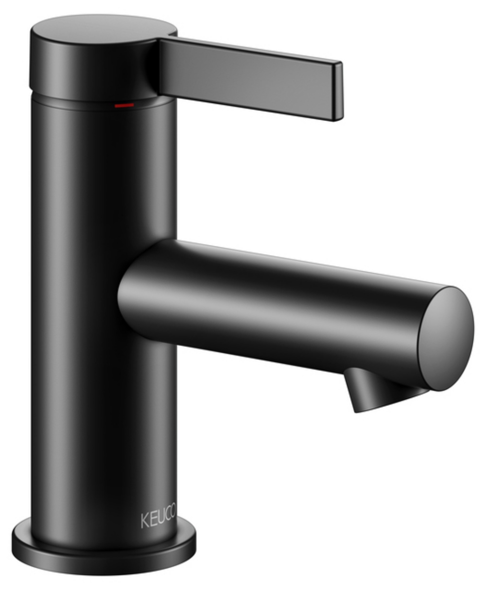 Keuco IXMO Pure bateria umywalkowa stojąca czarny mat 59504371100