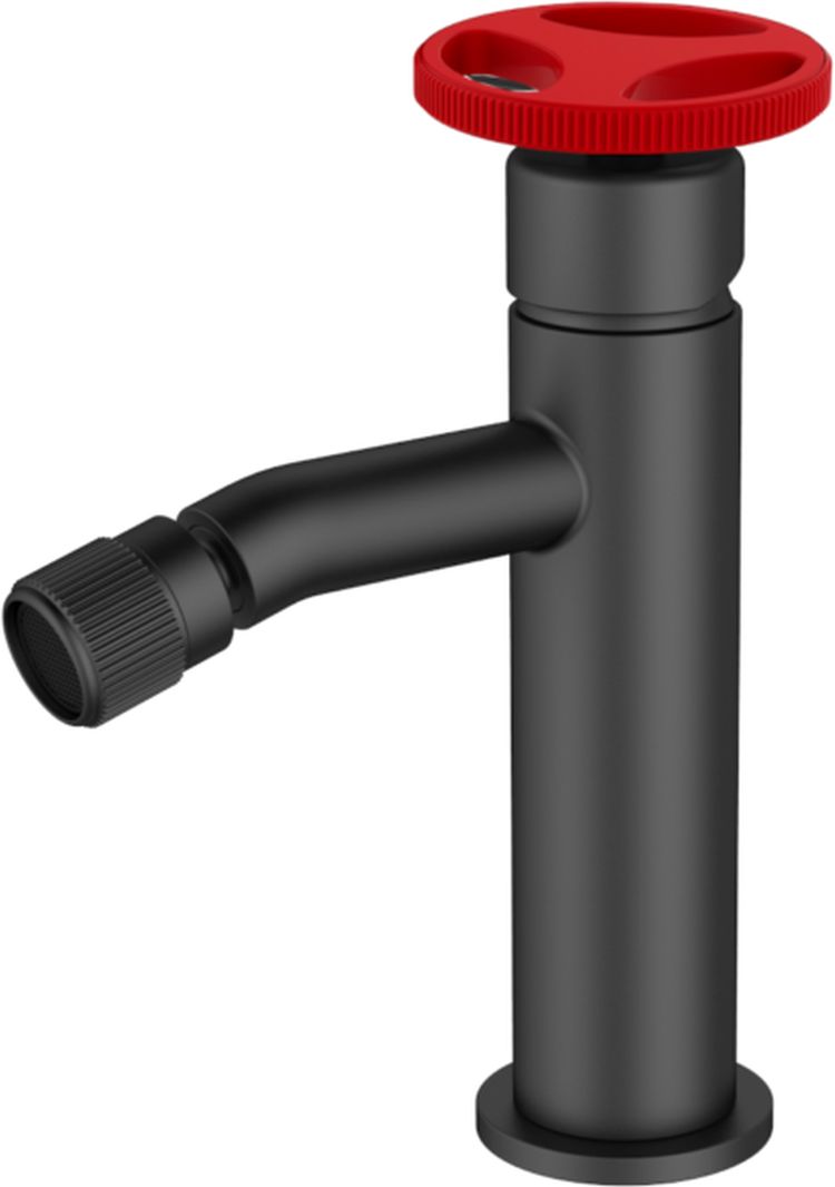 Sea-Horse Loftea Black+Red bateria bidetowa stojąca czarny mat/czerwony BJV408B-R1