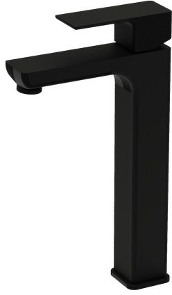 LaVita Aquila bateria umywalkowa stojąca wysoka czarny mat