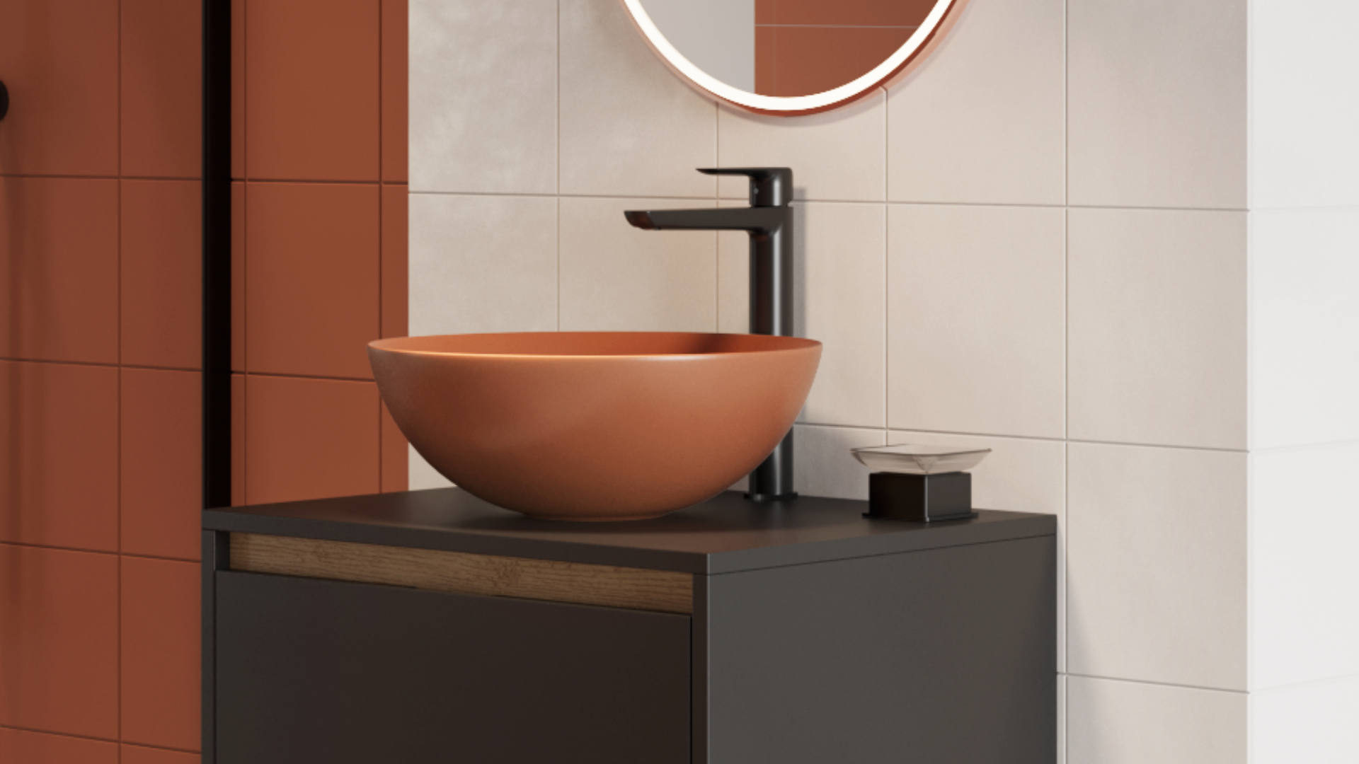 Excellent Clever 2.0 bateria umywalkowa stojąca czarny mat AREX.4102BS