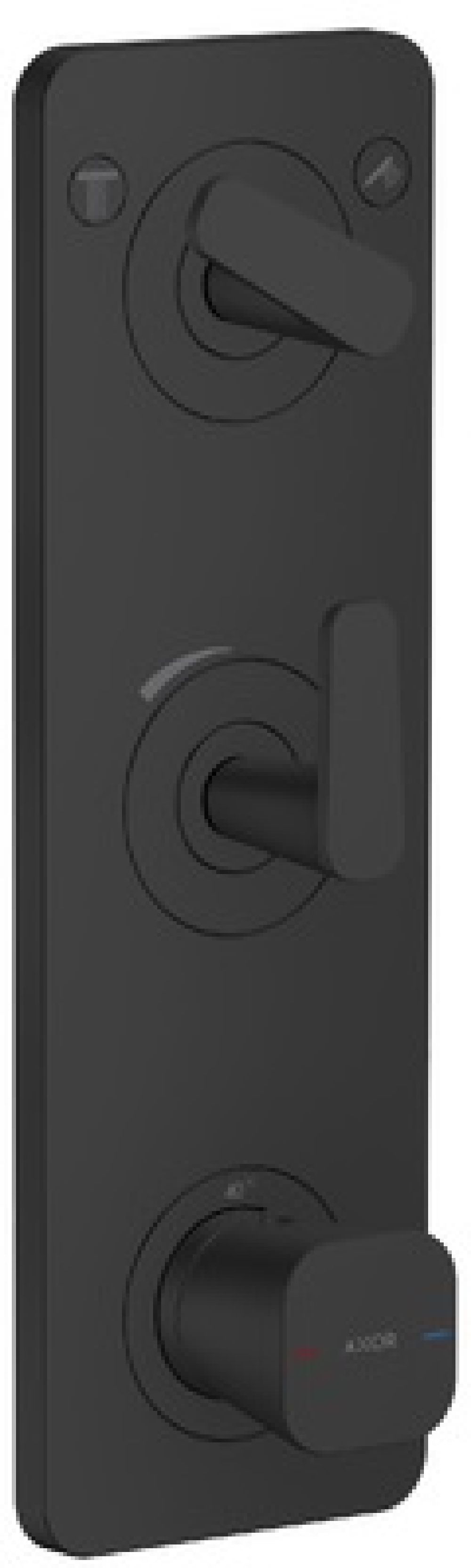 Axor Citterio C bateria wannowo-prysznicowa podtynkowa termostatyczna czarny mat 49700670