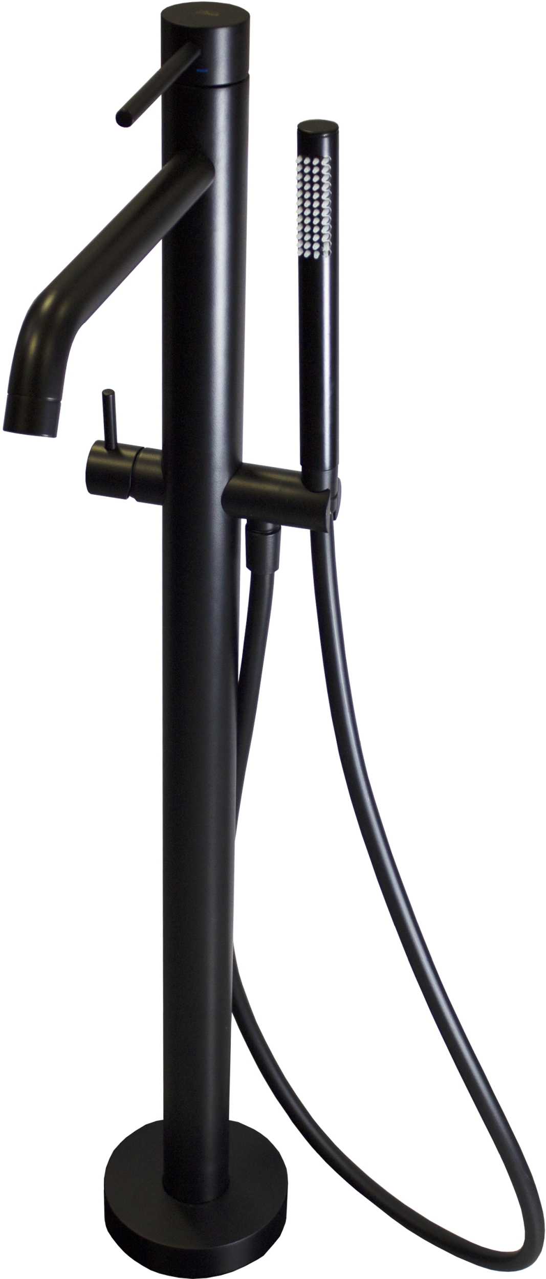 Paffoni Light bateria wannowo-prysznicowa wolnostojąca czarny mat LIG032NO