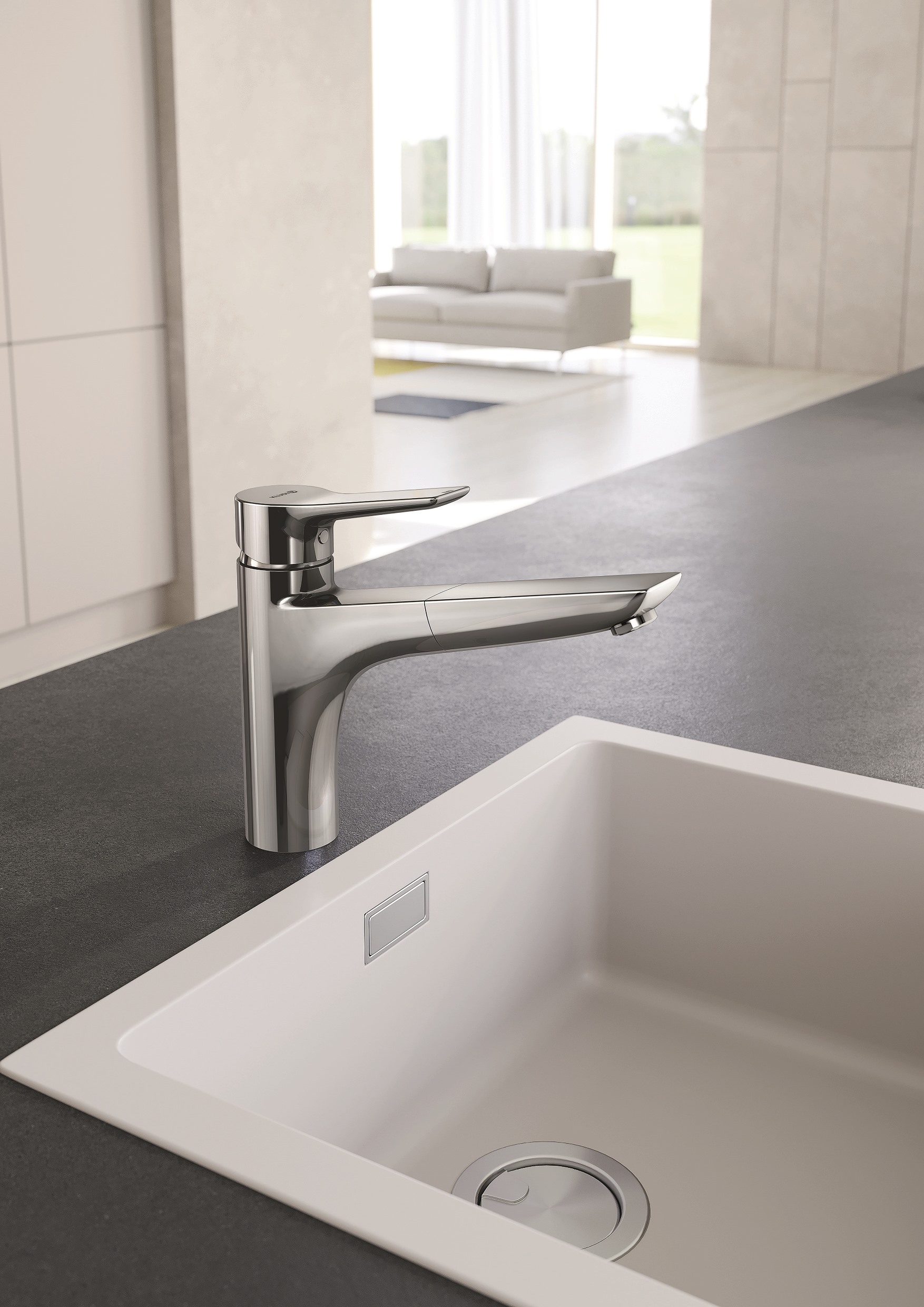 Kludi Mix bateria kuchenna stojąca czarny mat 329433975