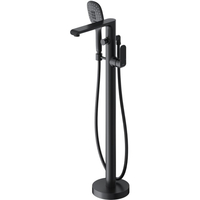 OMNIRES Bateria wannowa SACRAMENTO wolnostojąca czarny mat SC2333XBL