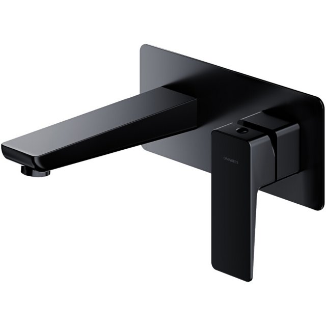 OMNIRES Bateria umywalkowa PARMA podtynkowa czarny mat PM7415BL