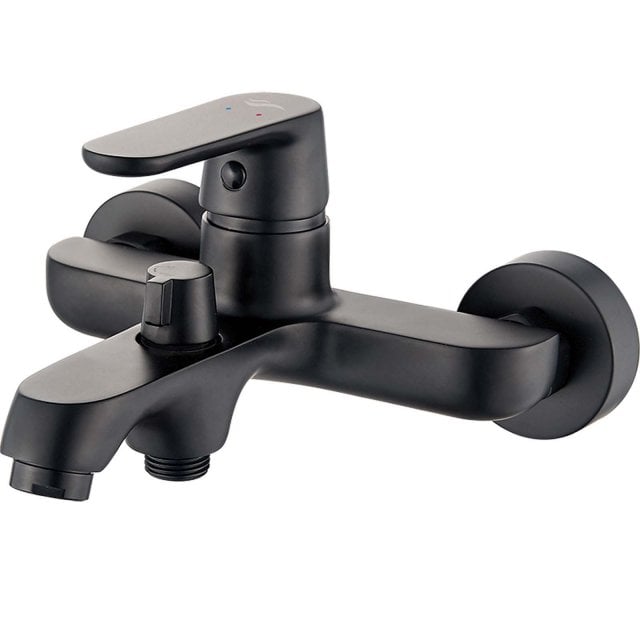 KUCHINOX Bateria wannowa ścienna DIMA czarny mat BQD_710D