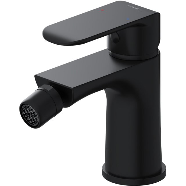 OMNIRES Bateria bidetowa SACRAMENTO stojąca czarny mat SC2320BL