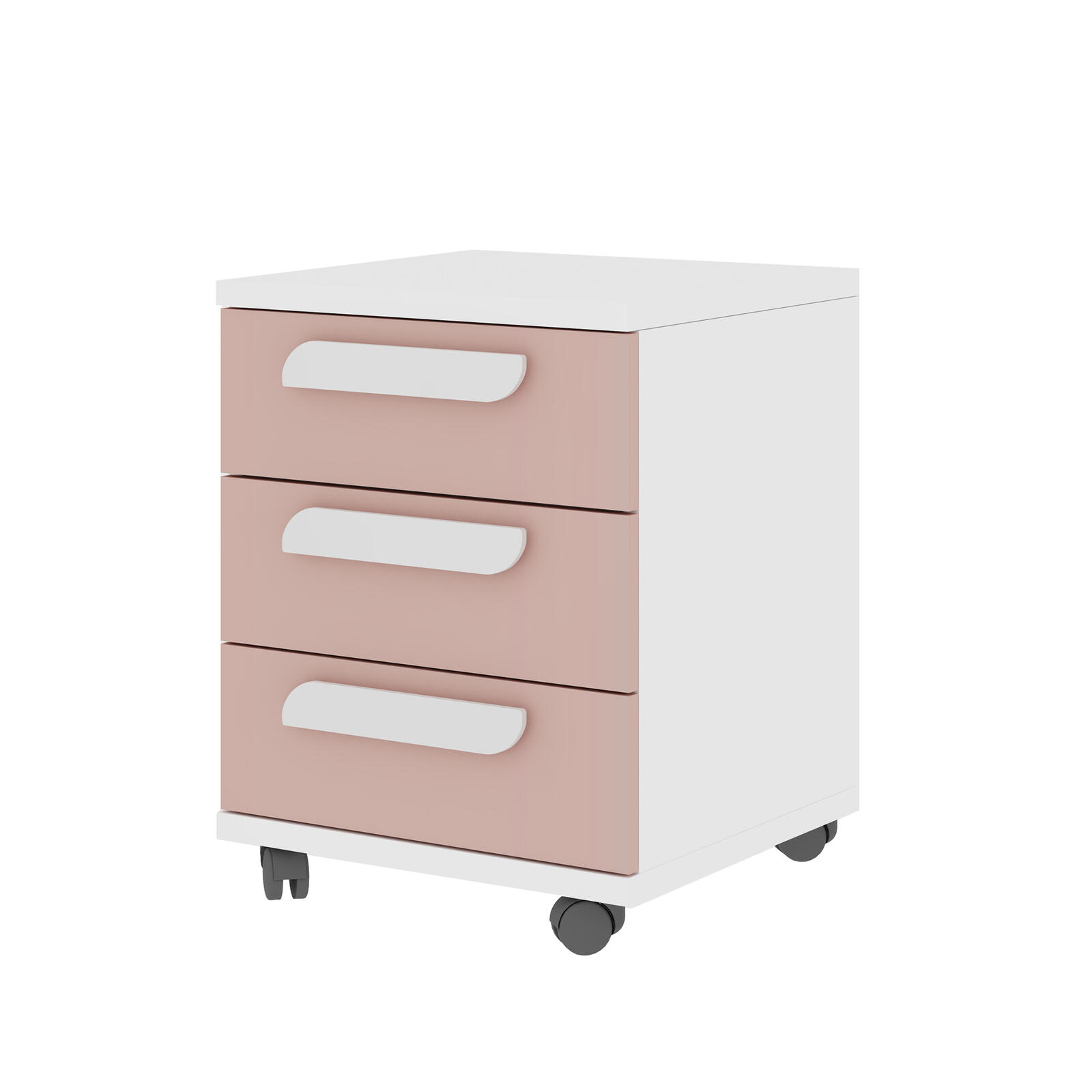 Pojemnik dla niemowląt biały, różowy Mety wave