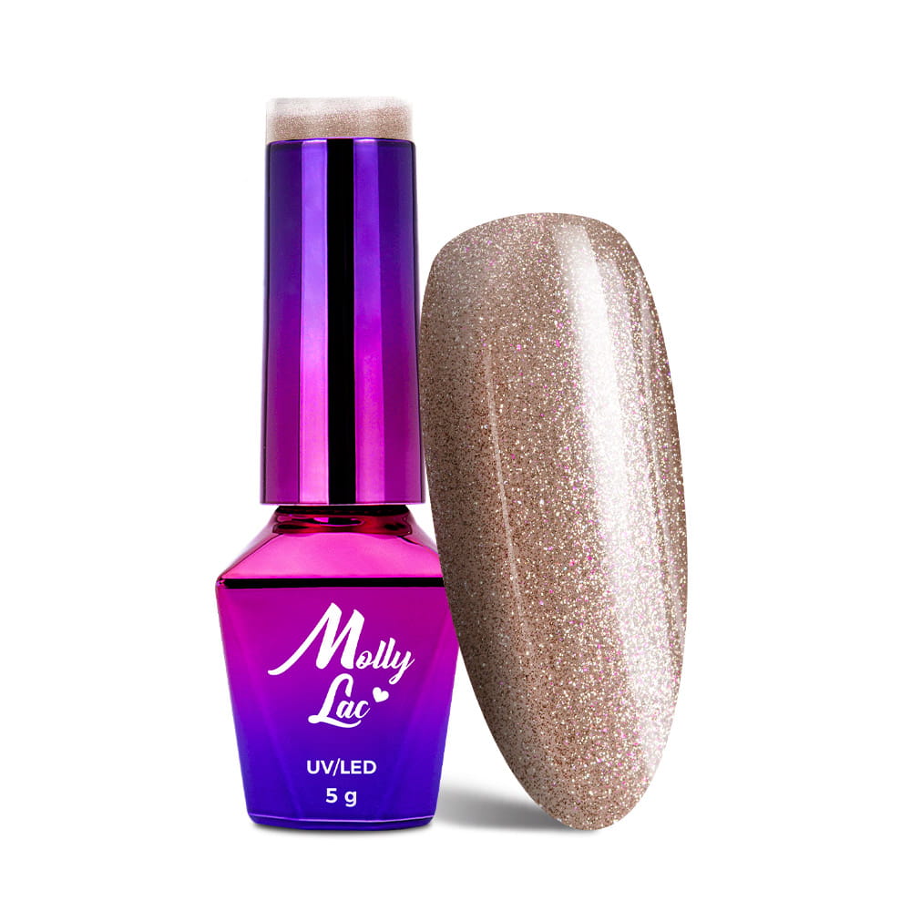 Lakier hybrydowy LED/UV Gel Polish MollyLac Wedding Dream & Champagne Nr 385 Moscato Fizz 5 g