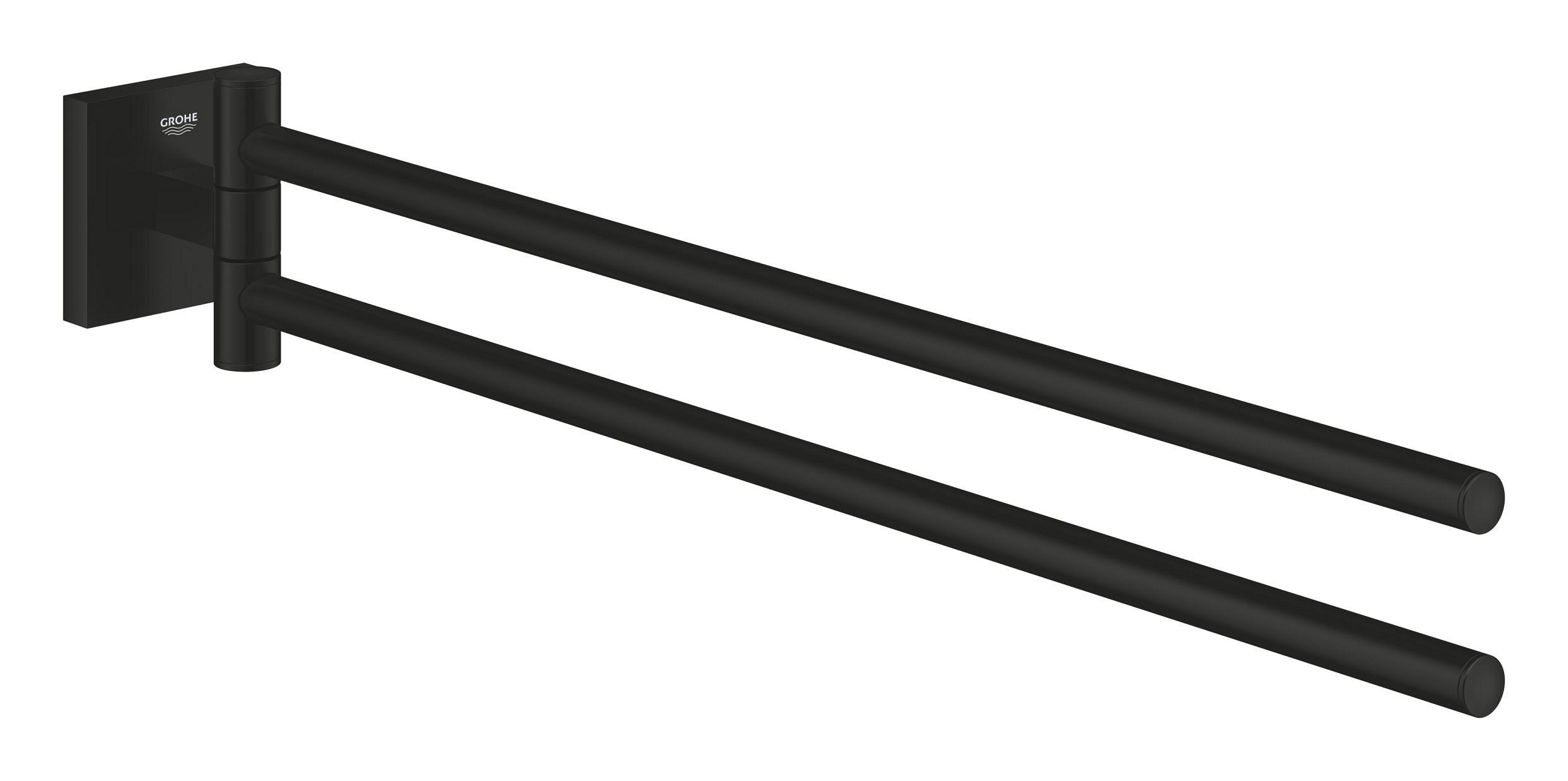 Darmowa Dostawa - Wieszak na ręcznik czarny Grohe Start Cube 409762430