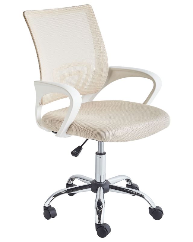 Fotel biurowy Obrotowy Solid Beżowy 1 szt.