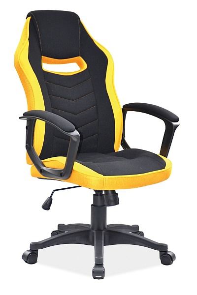 Fotel Signal biurowy CAMARO czarny/żółty 1 szt