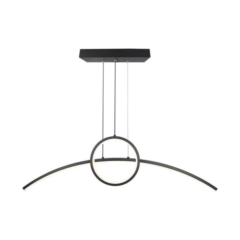 Lampa wisząca V-TAC Vt-7766 czarna wym: 100 x 89 x 89 cm wbudowany LED 30W 1 szt.