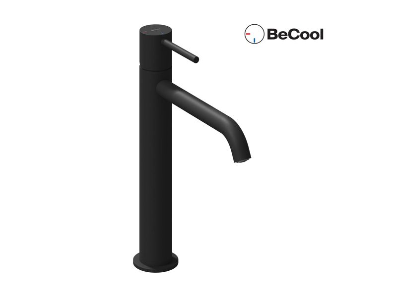 Bateria umywalkowa Ravak stojąca Espirit BeCool ES 014.21BLM 252 mm bez korka, czarny mat 1 szt