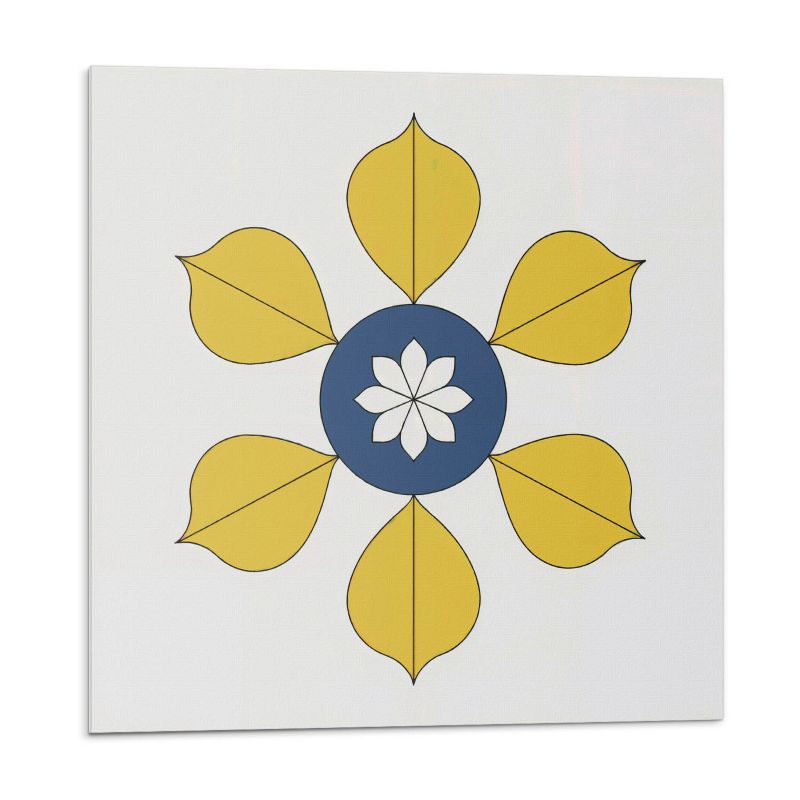 Kafelki samoprzylepne Wallfluent 30x30 cm Wzór kwiatów otoczony liśćmi 9 szt.