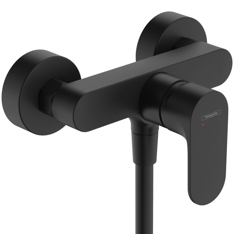 Bateria Hansgrohe prysznicowa natynkowa jednouchwytowa Rebris S czarny mat 1 szt.