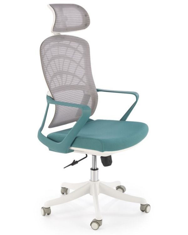 Fotel Halmar biurowy VESUVIO 2 turkusowy/biały 1 szt