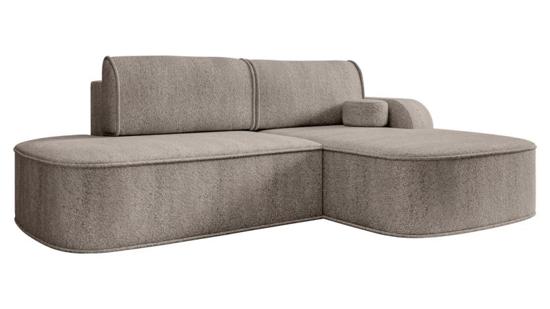 Narożnik z funkcją spania MIRJAN 24 Koro prawy srebrny szary 1 szt.