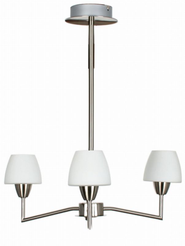 Lampa sufitowa Candellux Togo srebrno-biała wym: 55 x 45 x 45 cm 3xG9 x 40W 1 szt.