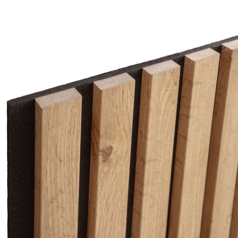 Lamele ścienne BD art. pionowe poziome 275x30 BD ART. panele akustyczne dąb czarny 7 elementów 1 szt.