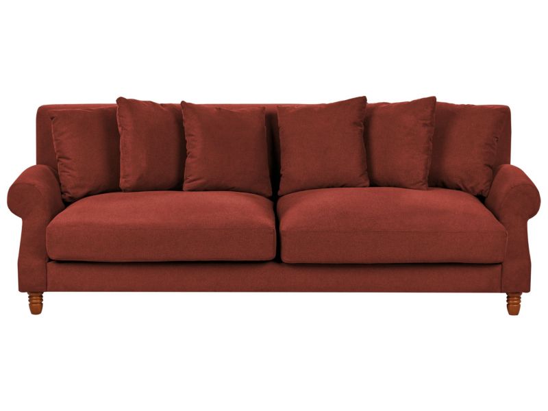 Sofa Eike Czerwony dla 3 osób 1 szt.