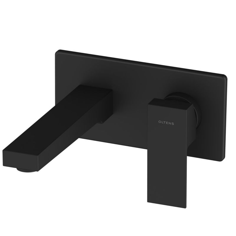 Bateria umywalkowa Oltens Gota czarny mat 1 uchwyt bez korka ceramiczna 1 szt.