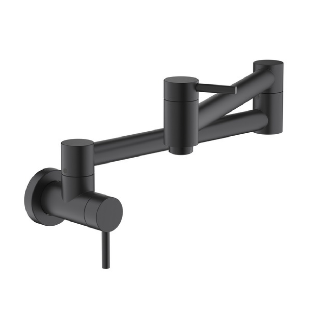 Blue Water Imax w kolorze czarny mat. Bateria kuchenna POT Filler do napełniania garnków. Kran z wodą pitną nad kuchnię.