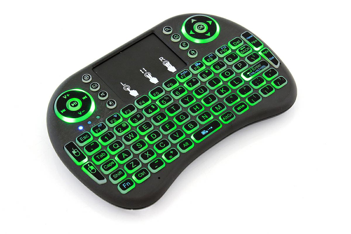 Klawiatura bezprzewodowa 2,4G AK198B PODŚWIETLANA - Henryx24