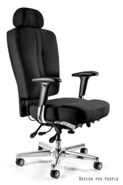 MAJOR fotel biurowy 24/7 czarny, tkanina