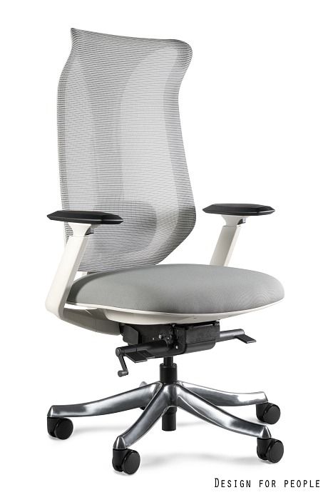 FOCUS fotel biurowy szary, siatka lub tkanina (Siedzisko: tkanina)