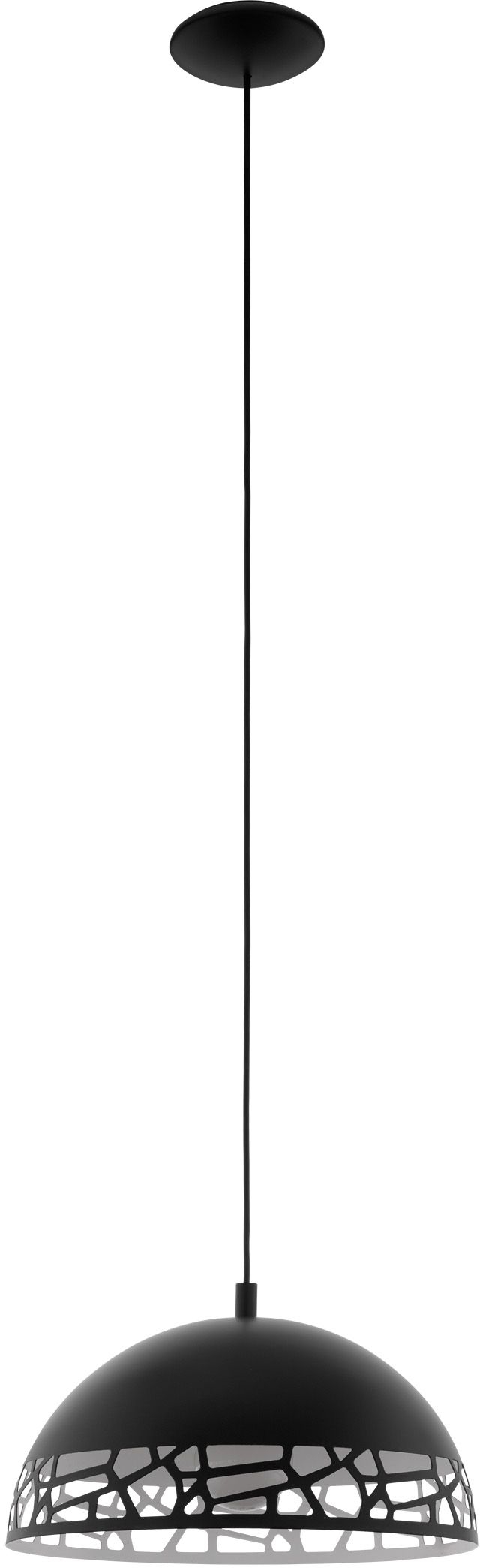 Eglo Savignano lampa wisząca 1x60W czarny/biały 97441 - Wysyłka w 24h