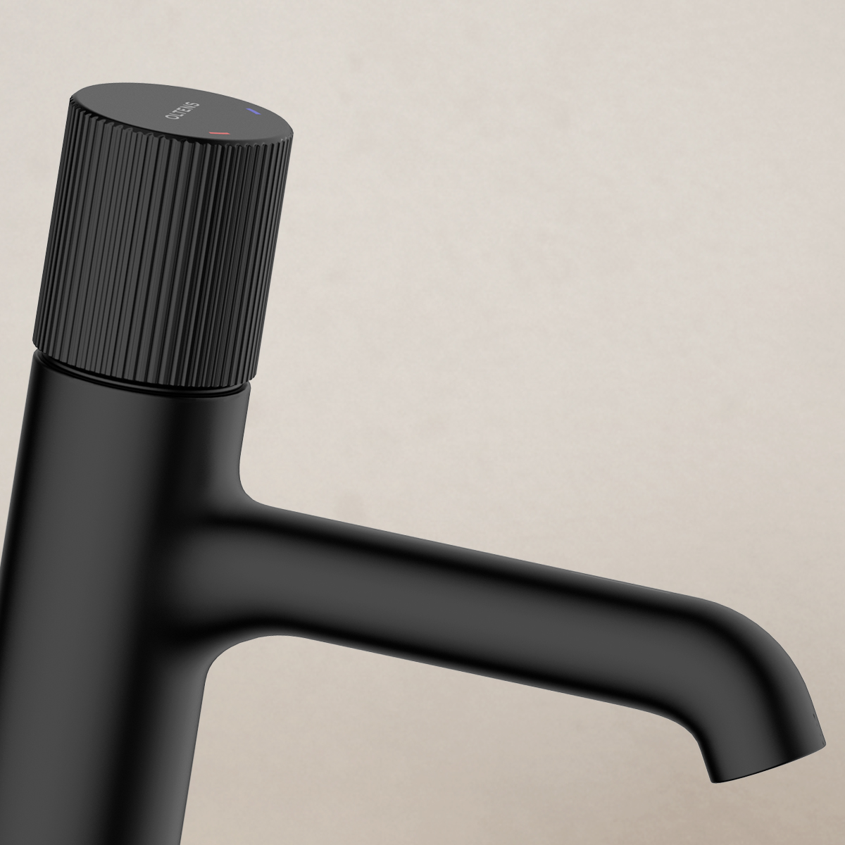 Oltens Hamnes bateria umywalkowa stojąca czarny mat 32202300 - Wysyłka w 24h