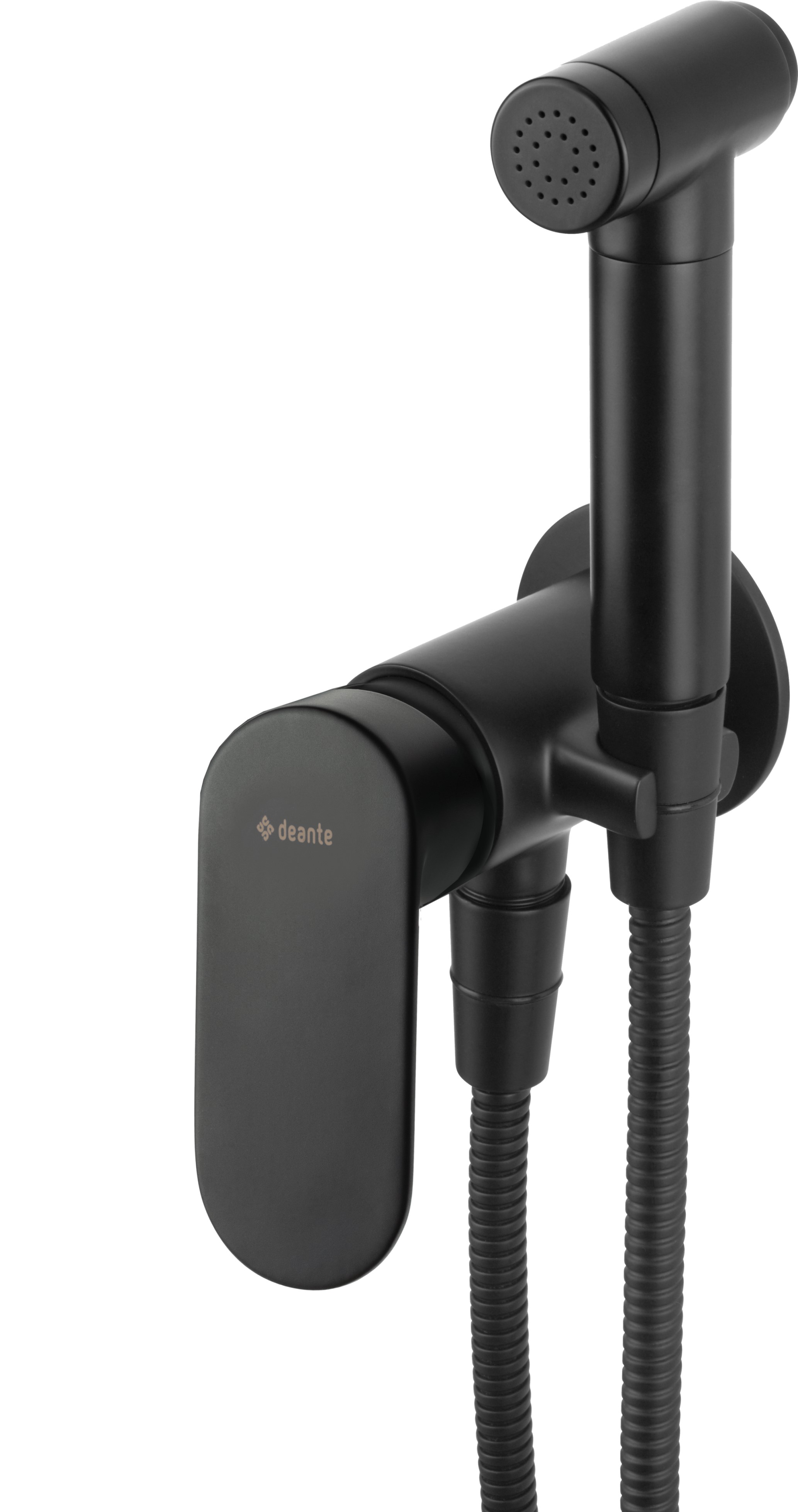 Deante Alpinia bateria bidetowa z zestawem prysznicowym czarny mat BGAN34M - Wysyłka w 24h