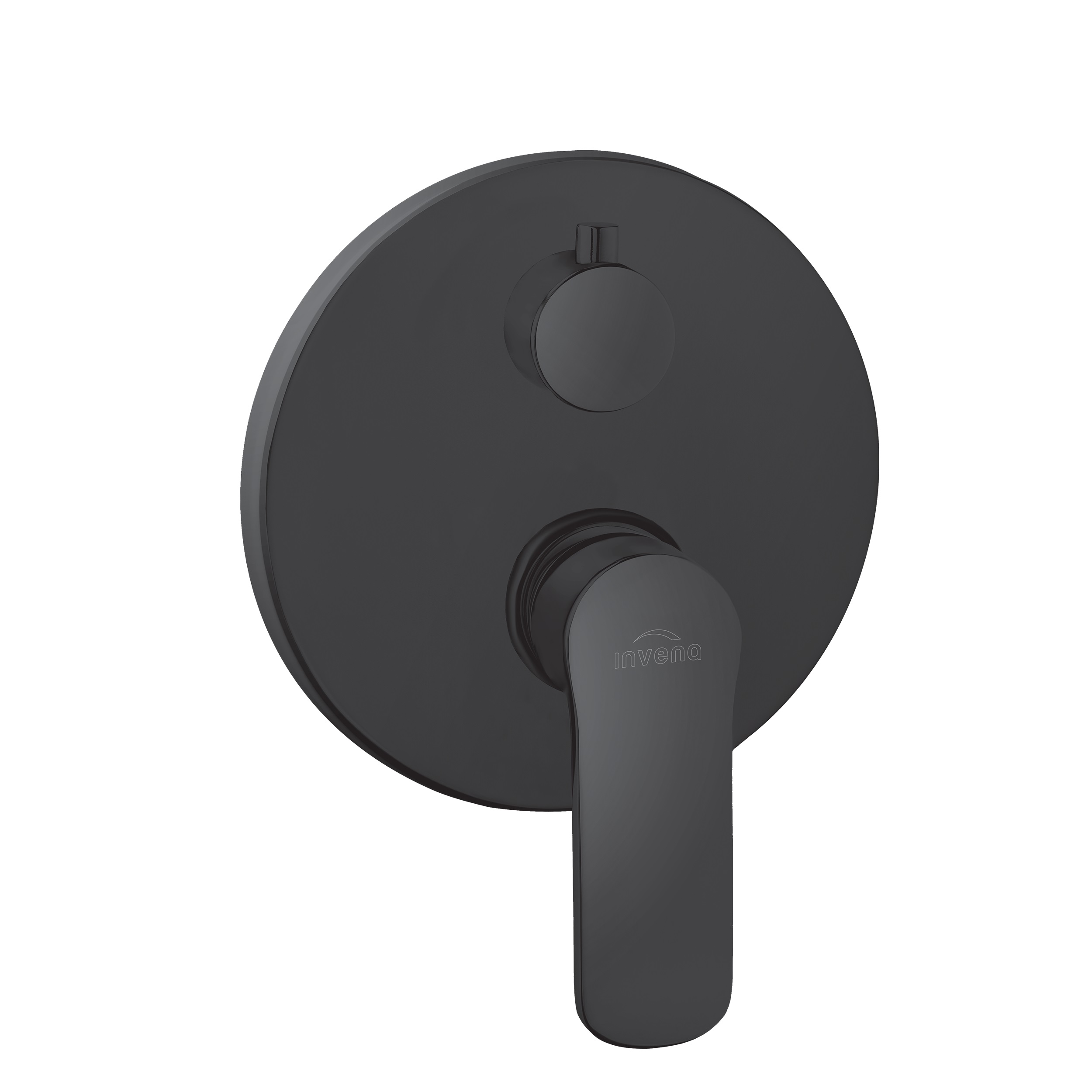 Invena Siros bateria wannowo-prysznicowa podtynkowa czarny mat BP-90-4O2