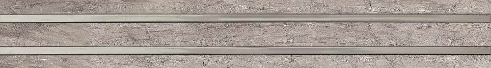 Ceramika Color Terra Grey listwa ścienna 10,5x75 cm szary połysk