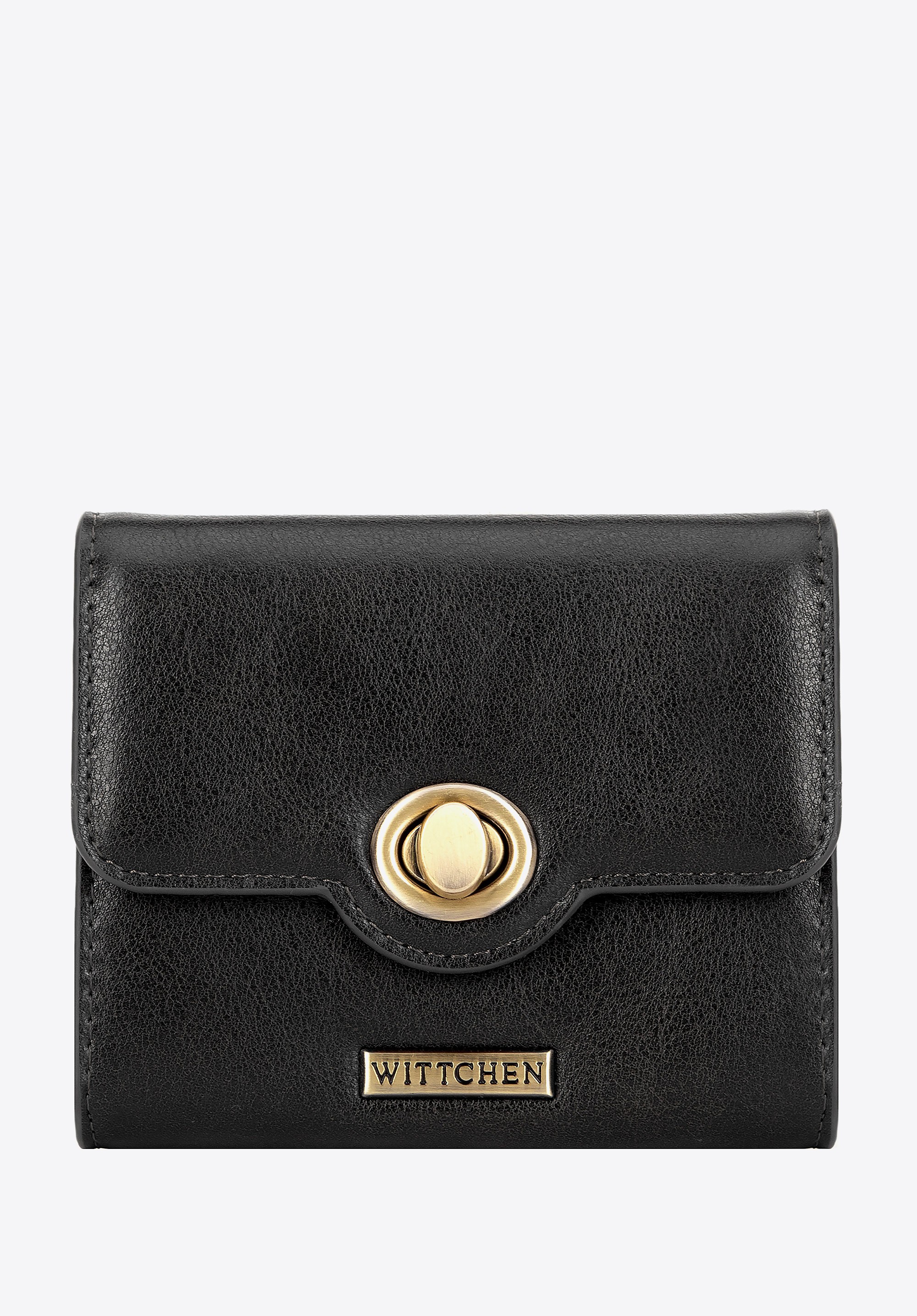 Damski portfel z ekoskóry mały czarny